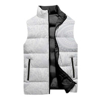 Lotu Tamaiti Sleeveless Puffer Jacket Traditional Samoan Art Tattoos - Polynesian Pride