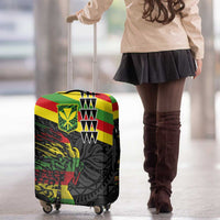 Kanaka Maoli Running Luggage Cover Kakau Pattern with Kanaka Maoli Flag Color