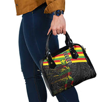 Kanaka Maoli Running Shoulder Handbag Kakau Pattern with Kanaka Maoli Flag Color