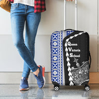 Fiji Queen Victoria School Luggage Cover Tapa and Polynesian Tribal Pattern Half Style LT03 - Polynesian Pride