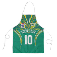 Custom Cook Islands Rugby Apron Tatau Art Sport Style Green Color LT03 Green - Polynesian Pride