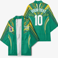 Custom Cook Islands Rugby Kimono Tatau Art Sport Style Green Color LT03 - Polynesian Pride