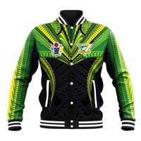 Custom Cook Islands Rugby Baseball Jacket Tatau Art Sport Style Black Color LT03 Unisex Black - Polynesian Pride