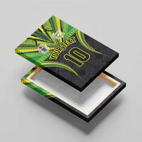 Custom Cook Islands Rugby Canvas Wall Art Tatau Art Sport Style Black Color LT03 - Polynesian Pride