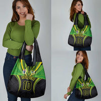 Custom Cook Islands Rugby Grocery Bag Tatau Art Sport Style Black Color LT03 - Polynesian Pride