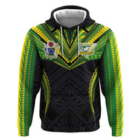 Custom Cook Islands Rugby Hoodie Tatau Art Sport Style Black Color LT03 Pullover Hoodie Black - Polynesian Pride