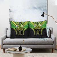 Custom Cook Islands Rugby Pillow Cover Tatau Art Sport Style Black Color LT03 - Polynesian Pride
