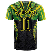 Custom Cook Islands Rugby T Shirt Tatau Art Sport Style Black Color LT03 - Polynesian Pride