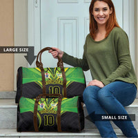 Custom Cook Islands Rugby Travel Bag Tatau Art Sport Style Black Color