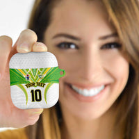 Custom Cook Islands Rugby AirPods Case Tatau Art Sport Style White Color LT03 - Polynesian Pride