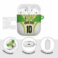Custom Cook Islands Rugby AirPods Case Tatau Art Sport Style White Color LT03 - Polynesian Pride