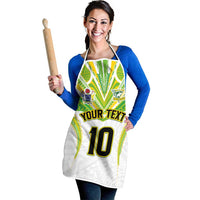 Custom Cook Islands Rugby Apron Tatau Art Sport Style White Color LT03 - Polynesian Pride