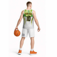 Custom Cook Islands Rugby Basketball Jersey Tatau Art Sport Style White Color LT03 - Polynesian Pride