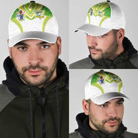 Cook Islands Rugby Classic Cap Tatau Art Sport Style White Color LT03 - Polynesian Pride