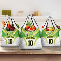 Custom Cook Islands Rugby Grocery Bag Tatau Art Sport Style White Color LT03 3-pack One Size White - Polynesian Pride