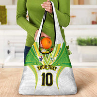 Custom Cook Islands Rugby Grocery Bag Tatau Art Sport Style White Color LT03 - Polynesian Pride