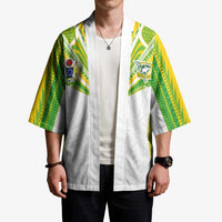 Custom Cook Islands Rugby Kimono Tatau Art Sport Style White Color LT03 - Polynesian Pride