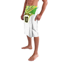Custom Cook Islands Rugby Lavalava Tatau Art Sport Style White Color LT03 - Polynesian Pride
