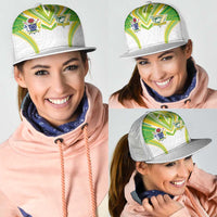 Cook Islands Rugby Mesh Trucker Cap Tatau Art Sport Style White Color LT03 - Polynesian Pride