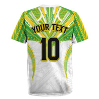 Custom Cook Islands Rugby Rugby Jersey Tatau Art Sport Style White Color LT03 - Polynesian Pride