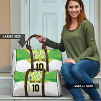 Custom Cook Islands Rugby Travel Bag Tatau Art Sport Style White Color LT03 - Polynesian Pride