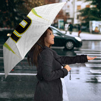 Custom Cook Islands Rugby Umbrella Tatau Art Sport Style White Color LT03 - Polynesian Pride