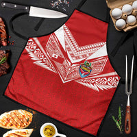 Tonga Rugby Apron Ngatu Motifs and Pacific Patterns LT03 Red - Polynesian Pride