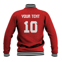 Custom Tonga Rugby Baseball Jacket Ngatu Motifs and Pacific Patterns LT03 - Polynesian Pride