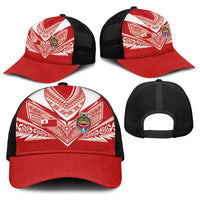 Tonga Rugby Baseball Net Cap Ngatu Motifs and Pacific Patterns LT03 - Polynesian Pride