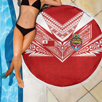 Tonga Rugby Beach Blanket Ngatu Motifs and Pacific Patterns LT03 - Polynesian Pride