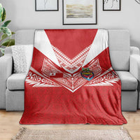 Tonga Rugby Blanket Ngatu Motifs and Pacific Patterns LT03 - Polynesian Pride