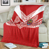 Tonga Rugby Blanket Ngatu Motifs and Pacific Patterns LT03 - Polynesian Pride