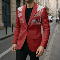 Custom Tonga Rugby Blazer Ngatu Motifs and Pacific Patterns LT03 - Polynesian Pride