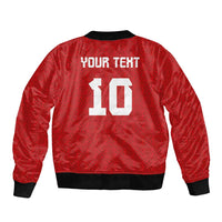 Custom Tonga Rugby Bomber Jacket Ngatu Motifs and Pacific Patterns LT03 - Polynesian Pride