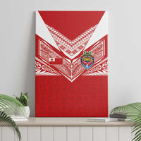 Tonga Rugby Canvas Wall Art Ngatu Motifs and Pacific Patterns LT03 - Polynesian Pride