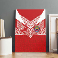 Tonga Rugby Canvas Wall Art Ngatu Motifs and Pacific Patterns LT03 - Polynesian Pride