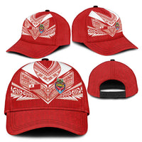 Tonga Rugby Classic Cap Ngatu Motifs and Pacific Patterns LT03 - Polynesian Pride