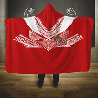 Tonga Rugby Hooded Blanket Ngatu Motifs and Pacific Patterns LT03 - Polynesian Pride