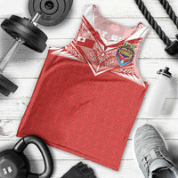 Custom Tonga Rugby Men Tank Top Ngatu Motifs and Pacific Patterns LT03 - Polynesian Pride