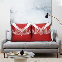 Tonga Rugby Pillow Cover Ngatu Motifs and Pacific Patterns LT03 - Polynesian Pride