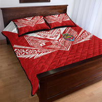 Tonga Rugby Quilt Bed Set Ngatu Motifs and Pacific Patterns LT03 - Polynesian Pride