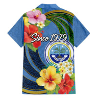 Micronesia Constitution Day Hawaiian Shirt Hibiscus and Tapa Tribal Pattern LT03 - Polynesian Pride