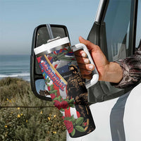 Hawaii and United States Memorial Day Tumbler With Handle -Honor and Remember The Fallen LT03 - Polynesian Pride