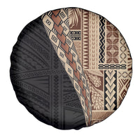 Samoa Siapo Motif Half Style Spare Tire Cover Brown Version
