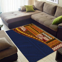 Samoa Siapo Motif Half Style Area Rug Colorful Version
