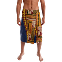 Samoa Siapo Motif Half Style Lavalava Colorful Version LT03 Yellow - Polynesian Pride