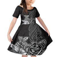 Guam Latte Stone Chamorro Culture Family Matching Mermaid Dress and Hawaiian Shirt Tapa Pattern