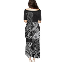 Guam Latte Stone Chamorro Culture Family Matching Puletasi and Hawaiian Shirt Tapa Pattern