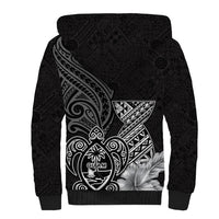 Guam Latte Stone Chamorro Culture Sherpa Hoodie Tapa Pattern LT03 - Polynesian Pride