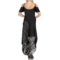 Guam Latte Stone Chamorro Culture Summer Maxi Dress Tapa Pattern LT03 - Polynesian Pride